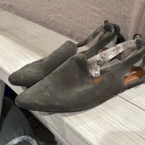 Elegant Gray Women's Slip-On Shoes